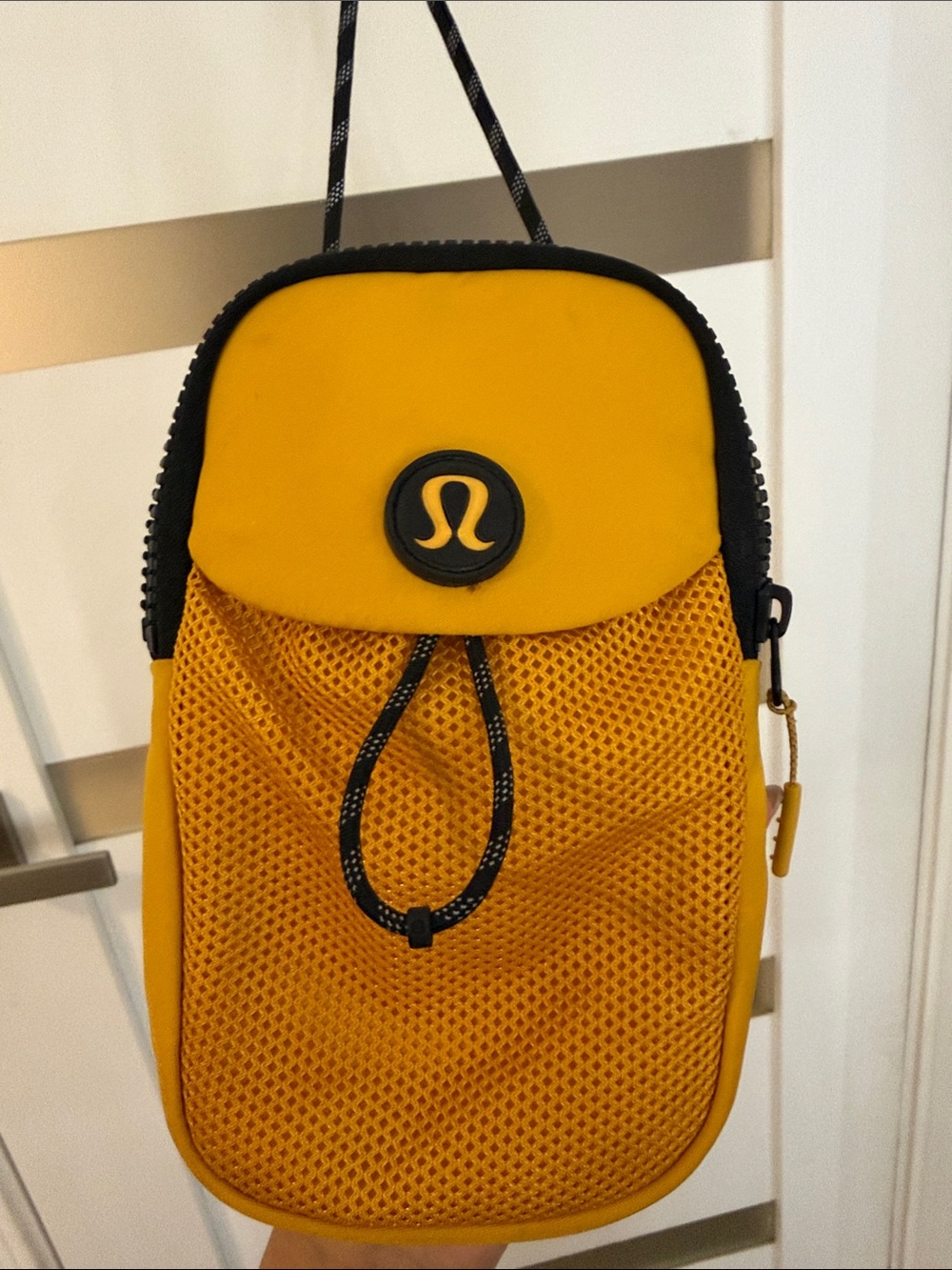 lululemon athletica Yellow Mesh Crossbody Belt Bag